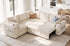 TTGIEET 5-Seater L-Shaped Reversible Sectional Sleeper Sofa, Pull-Out Sofa Bed with Storage & Cup Holders & Adjustable Backrest, Corduroy Couch for Living Room