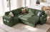 TTGIEET 5-Seater L-Shaped Reversible Sectional Sleeper Sofa, Pull-Out Sofa Bed with Storage & Cup Holders & Adjustable Backrest, Corduroy Couch for Living Room