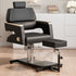 TTGIEET Black Hydraulic Pedicure Chair for Nail Tech with Adjustable Footrest, 360 Swivel, No Plumbing for Salon