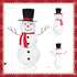 TTGIEET 5ft Lighted Pop-Up Snowman Outdoor Christmas Decoration with 140 LED Lights, Hat & Scarf