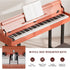 UMOMO 88 Weighted Key Digital Piano with Metal Stand, Beginner Keyboard Piano with Piano Bench, Full Size Heavy Hammer Weighted Action Electric Piano Keyboard with USB MIDI
