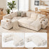 TTGIEET 7-Seater U-Shaped Sectional Sleeper Sofa, Reversible Pull-Out Sofa Bed with Storage & Cup Holders, Corduroy Couch for Living Room