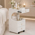 TTGIEET Salon Stylist Rolling Cart with 3 Drawers and Pull-Out Desktop, Makeup Tool Organizer for Beauty Spa Barbershop