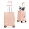 TTGIEET 20-Inch Kids Ride-On Suitcase with Seat, Hardshell Carry-On Luggage with TSA Lock and 360°Spinner Wheels, Airline Approved 40L Travel Suitcase