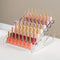 TTGIEET Acrylic Nail Polish Organizer Rack, 7 Tier Clear Holder Stand for Nail Polish Lipstick Makeup Brushes, Wall or Countertop Display, Transparent