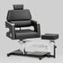 TTGIEET Black Hydraulic Pedicure Chair for Nail Tech with Adjustable Footrest, 360 Swivel, No Plumbing for Salon