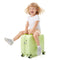 TTGIEET 18" Ride On Suitcase for Kids with 360° Spinner Wheels, 42L Hardshell Kids Carry On Travel Luggage with Lock, Green