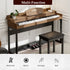 UMOMO 88 Key Digital Piano Keyboard, Full Size Electric Piano with Piano Metal Stand, Headphone Jack, 3 Pedal, Electronic Piano for Beginner, Adults