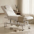 TTGIEET Electric Lift Massage Table for Estheticians, Professional Facial Bed with Adjustable Backrest, Spa Treatment Table for Salon, Waxing, Massage & Physical Therapy, White