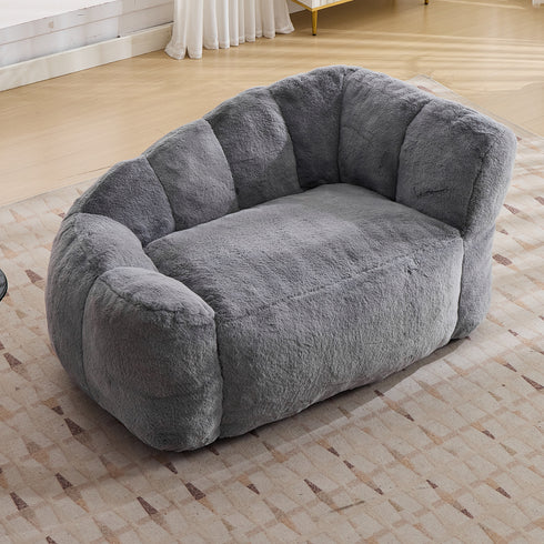 TTGIEET Dog Sofa Couch Bed for Medium, Large Dogs, 51" Pet Sofa with Faux Fur Fabric, Comfortable Pet Couch with Backrest and Armrests