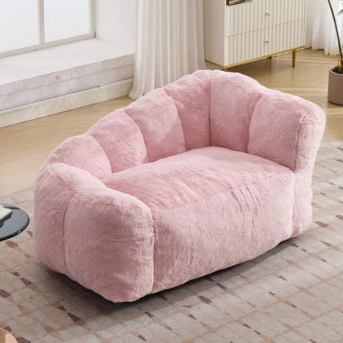 TTGIEET Dog Sofa Couch Bed for Medium, Large Dogs, 51" Pet Sofa with Faux Fur Fabric, Comfortable Pet Couch with Backrest and Armrests