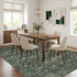 TTGIEET Persian Vintage 8x10 Floral Area Rug, Scalloped Washable Non Slip Stain Resistant Large Carpet for Standard Living King Bedroom Dining Office