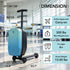TTGIEET Kids Scooter Luggage, 20 Inch Foldable Ride-On Suitcase with LED Wheels, 40L Capacity, Adjustable Handlebar