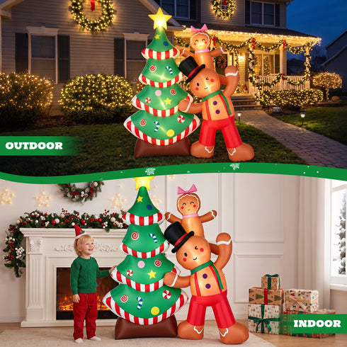 TTGIEET 8FT Christmas Inflatables Outdoor Decorations, Blow Up Yard Decoration