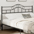 TTGIEET Metal King Headboard, Adjustable Height, Vintage Iron Scrollwork Design with Bed Frame Brackets Adapter