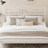 TTGIEET Metal King Headboard, Adjustable Height, Vintage Iron Scrollwork Design with Bed Frame Brackets Adapter