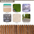 TTGIEET 8 FT Straight Wooden Garden Pathway, Non-Slip Outdoor Roll Out Walkway withRounded Edges for Lawn Patio Backyard