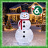TTGIEET 6ft Lighted Pop-Up Snowman Outdoor Christmas Decoration with 225 LED Lights, Hat & Scarf
