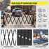 TTGIEET 10FT Expandable Metal Barricade with Lockable Casters, 0-180° Rotatable Foldable Weather Resistant Safety Fence for Patio, Garden, Stairway