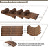 TTGIEET 6 FT Straight Wooden Garden Pathway, Non-Slip Outdoor Roll Out Walkway with Wire Rope Connection for Lawn Patio Backyard
