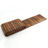 TTGIEET 24FT Wooden Roll Out Garden Pathway, 17" Wide Outdoor Walkway with Anti-Slip Spikes, No Install Patio Path Mat for Lawn Backyard (Dark Brown)