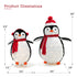 TTGIEET 2 - Piece Fluffy Lighted Penguin Family, 3ft & 2ft Pop - Up Outdoor Christmas Holiday Decoration with 150 LED Lights for Yard Garden