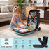 TTGIEET Kids Scooter Luggage, 20 Inch Foldable Ride-On Suitcase with LED Wheels, 40L Capacity, Adjustable Handlebar
