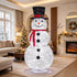 TTGIEET 6ft Lighted Pop-Up Snowman Outdoor Christmas Decoration with 225 LED Lights, Hat & Scarf