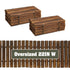 TTGIEET 12FT Wooden Roll Out Garden Pathway, 22" Wide Outdoor Walkway with Anti-Slip Spikes, No Install Patio Path Mat for Lawn Backyard (Dark Brown)
