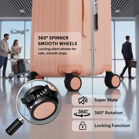 TTGIEET 20-Inch Kids Ride-On Suitcase with Seat, Hardshell Carry-On Luggage with TSA Lock and 360°Spinner Wheels, Airline Approved 40L Travel Suitcase