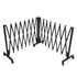 TTGIEET 20FT Expandable Metal Barricade with Lockable Casters, 0-180° Rotatable Foldable Weather Resistant Safety Fence for Patio, Garden, Stairway