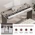 TTGIEET 88-Key Upright Digital Piano with Bench, Full-Size Electric Keyboard with Stand and 3 Pedals, Headphone Jack
