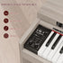 TTGIEET 88-Key Upright Digital Piano with Bench, Full-Size Electric Keyboard with Stand and 3 Pedals, Headphone Jack