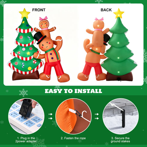 TTGIEET 8FT Christmas Inflatables Outdoor Decorations, Blow Up Yard Decoration
