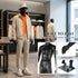 Full-Body Male Mannequin Matte Golden, 6 FT Plastic Man Manequins Stand with Metal Base, Adjustable Head, Flexible Limbs and Detachable Design, Perfect for Clothing Stores