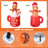 TTGIEET 6FT Inflatable Gingerbread Man in Hot Cocoa Mug with 6 LED Lights – Outdoor Christmas Yard Decoration for Garden, Lawn & Holiday Parties