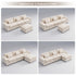 TTGIEET Chenille Cloud Couch L-Shaped, 3-Seat Sofa with Movable Ottoman, Oversized Sectional Couch for Living Room