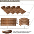 TTGIEET Roll Out Straight Wood Garden Pathway, 12 ft x 17 in Walkway Path with Rounded Edges & Wire Rope Connectio for Backyard Wedding Party