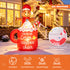 TTGIEET 6FT Inflatable Gingerbread Man in Hot Cocoa Mug with 6 LED Lights – Outdoor Christmas Yard Decoration for Garden, Lawn & Holiday Parties