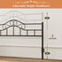 TTGIEET Metal King Headboard, Adjustable Height, Vintage Iron Scrollwork Design with Bed Frame Brackets Adapter
