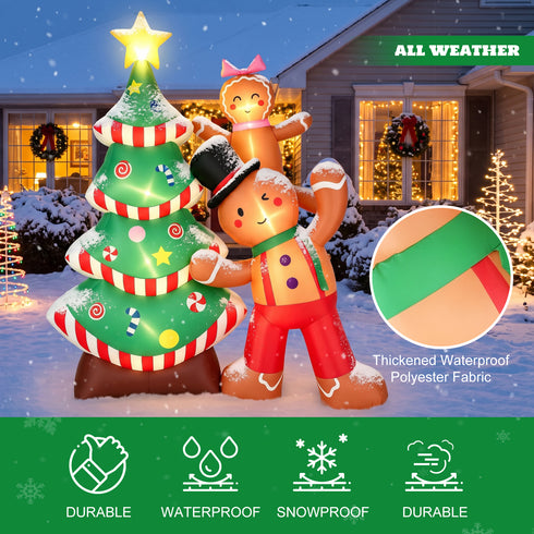 TTGIEET 8FT Christmas Inflatables Outdoor Decorations, Blow Up Yard Decoration