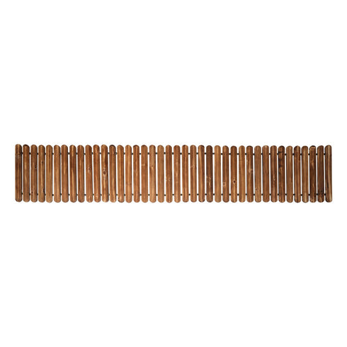 TTGIEET 8 FT Straight Wooden Garden Pathway, Non-Slip Outdoor Roll Out Walkway withRounded Edges for Lawn Patio Backyard