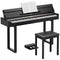 UMOMO 88 Weighted Key Digital Piano with Metal Stand, Beginner Keyboard Piano with Piano Bench, Full Size Heavy Hammer Weighted Action Electric Piano Keyboard with USB MIDI