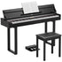UMOMO 88 Weighted Key Digital Piano with Metal Stand, Beginner Keyboard Piano with Piano Bench, Full Size Heavy Hammer Weighted Action Electric Piano Keyboard with USB MIDI