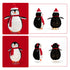 TTGIEET 2 - Piece Fluffy Lighted Penguin Family, 3ft & 2ft Pop - Up Outdoor Christmas Holiday Decoration with 150 LED Lights for Yard Garden