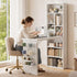 TTGIEET Foldable Sewing Table with Open Side Shelves, 3 Storage Trays& 6 Pegs, Wall-Mount Craft Station & Side Desk for Hobby & Home