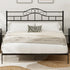 TTGIEET Metal King Headboard, Adjustable Height, Vintage Iron Scrollwork Design with Bed Frame Brackets Adapter
