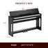 TTGIEET 88 Key Digital Piano Keyboard, Full Size Electric Piano with Piano Stand, Headphone Jack, 3 Pedal, Electronic Piano for Beginner
