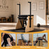 TTGIEET Wood Pilates Reformer Chair with Adjustable Resistance Springs, Split Pedals & Handles, Home Gym Core Trainer for Rehab