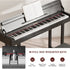 UMOMO 88 Weighted Key Digital Piano with Metal Stand, Beginner Keyboard Piano with Piano Bench, Full Size Heavy Hammer Weighted Action Electric Piano Keyboard with USB MIDI